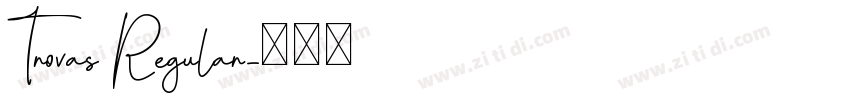 Trovas Regular字体转换
